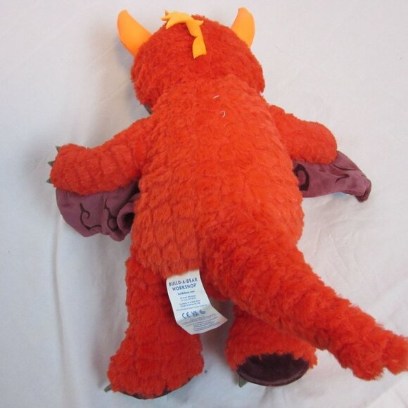 Build A Bear Great Wolf Lodge MagiQuest Charlock Magic Quest Red Dragon Plush - Picture 5 of 6